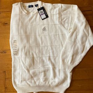 Izod men’s sweater, ivory, size XXL